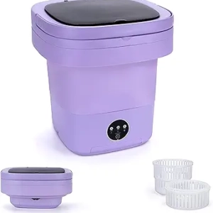 16L Portable Washing Machine - Foldable Mini Laundry Machine for Travel & Apartments