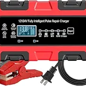 12V/24V Smart Battery Charger 10Amp - LiFePO4, AGM, Lead Acid & Gel Compatible