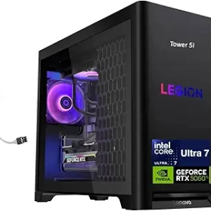 Lenovo Legion Tower 5i Gaming Desktop - Intel Ultra 7 265F, RTX 5060 Ti, 32GB DDR5, 256GB SSD