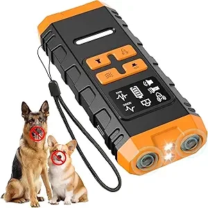 2025 Ultrasonic Anti Barking Device for Dogs - 4 Modes, LED Light & LCD Screen