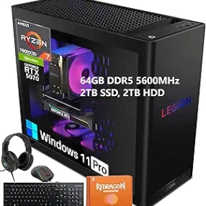 Lenovo Legion Tower 5 Gaming Desktop | RTX 5070 | Ryzen 7 7800X3D | 64GB DDR5