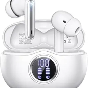 Wireless Earbuds Bluetooth 5.3 - 50H Playback, HiFi Stereo, ENC Noise Canceling, IPX7 Waterproof