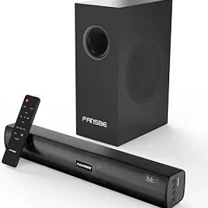 2.1CH Soundbar with Subwoofer - Bluetooth TV Speaker System 90W