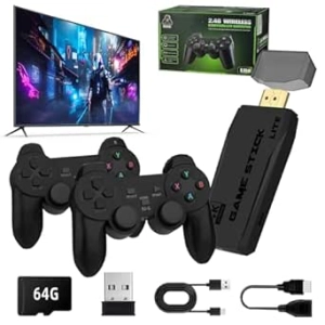Retro Gaming Console 4K - 20,000+ Games, 18 Emulators, 2 Wireless Controllers