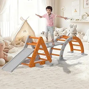 9-in-1 Pikler Triangle Climbing Set for Toddlers | Montessori Indoor Jungle Gym