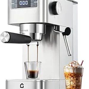 20 Bar Espresso Machine - Professional Stainless Steel Home Barista Coffee Maker