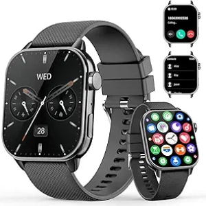 Smart Watch 1.85'' AMOLED HD - Heart Rate Monitor, 120+ Sports Modes, IP68 Waterproof