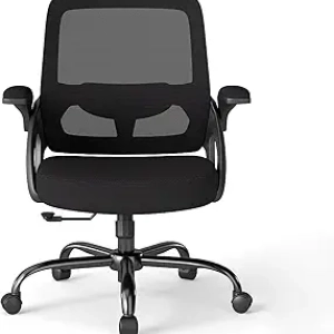 Ergonomic Mesh Office Chair with Lumbar Support & Flip-Up Arms