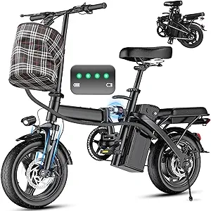 560W Folding Electric Bike for Adults - 24MPH E-Bike with 48V Battery